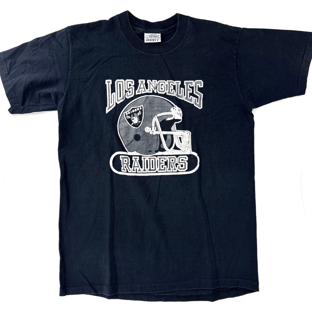 VTG Los Angeles Raiders T-Shirt Mens Size Large Football Helmet Single Stitch
